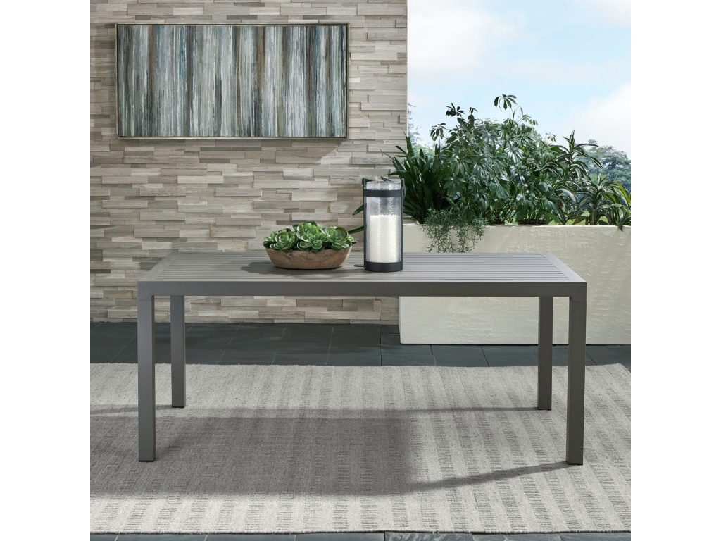 Outdoor Rectangular Leg Table - Granite - main image
