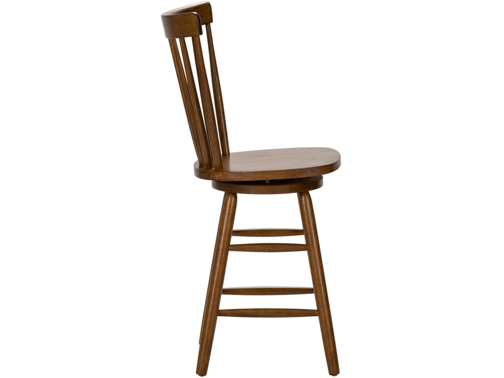 24 Inch Swivel Counter Chair - Tobacco - image 3