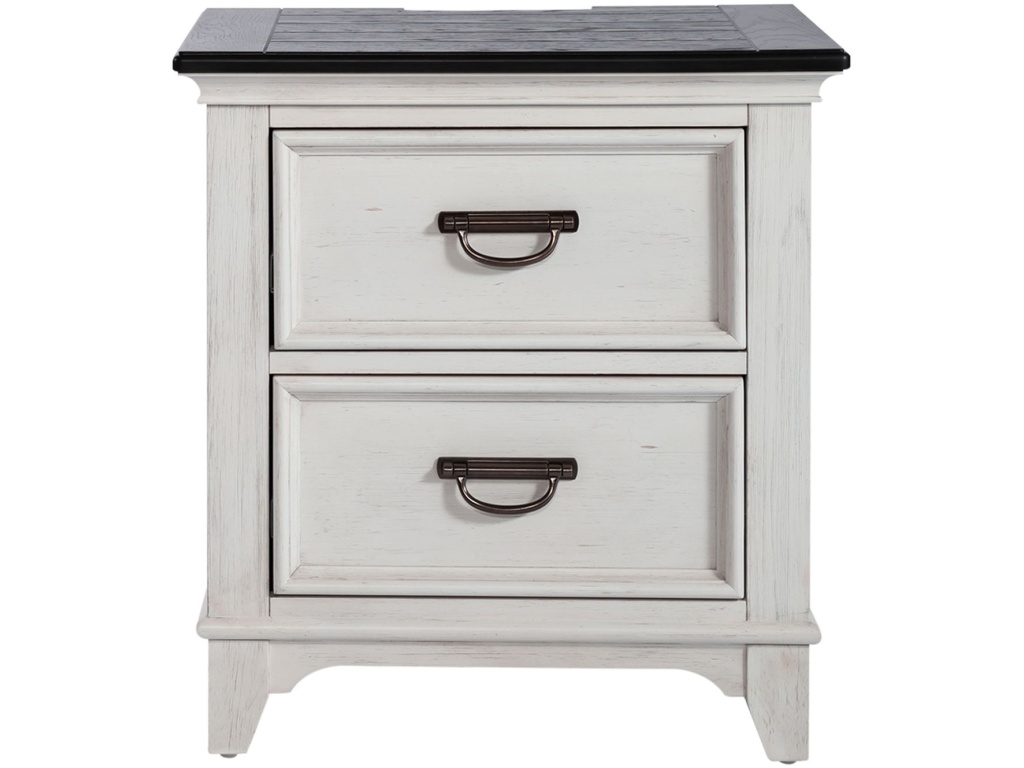 2 Drawer Night Stand w/ Charging Station - image 2
