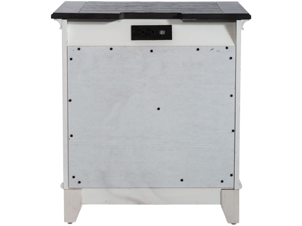 2 Drawer Night Stand w/ Charging Station - image 4