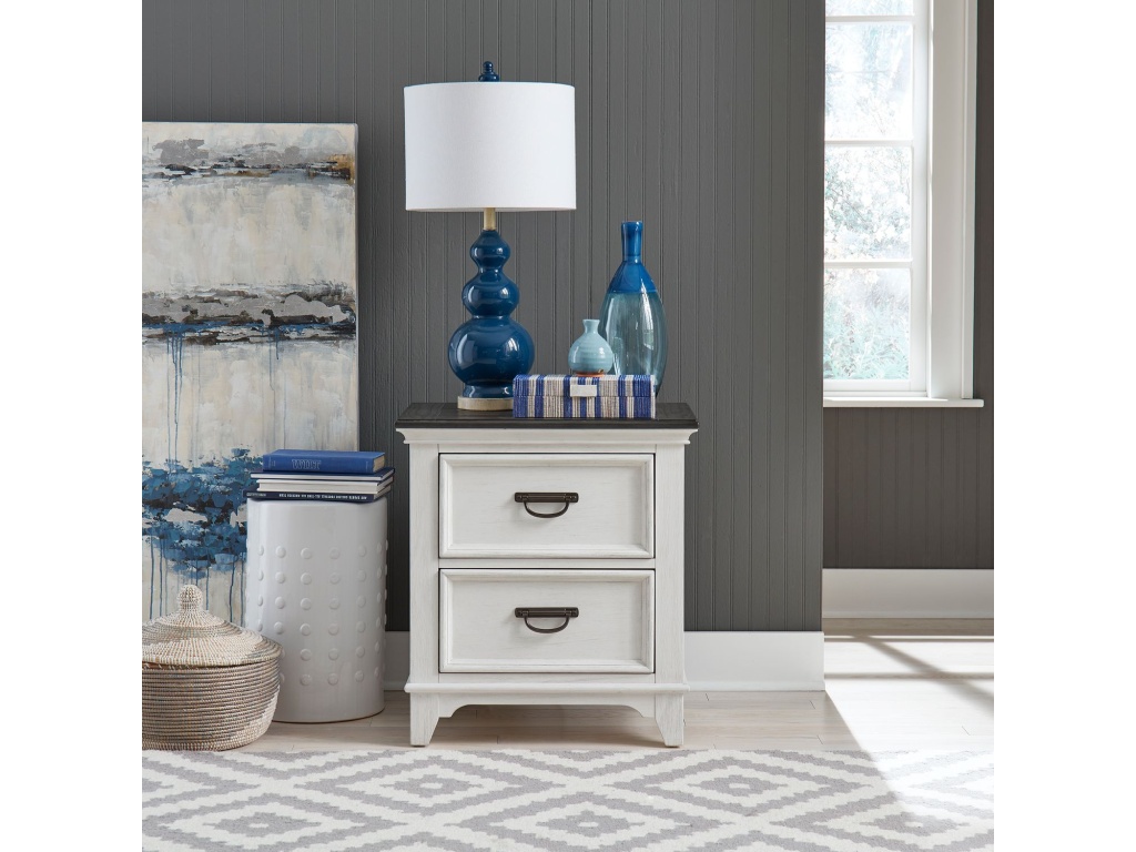 2 Drawer Night Stand w/ Charging Station - main image