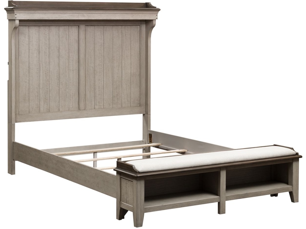 Queen Mantle Storage Bed - image 1