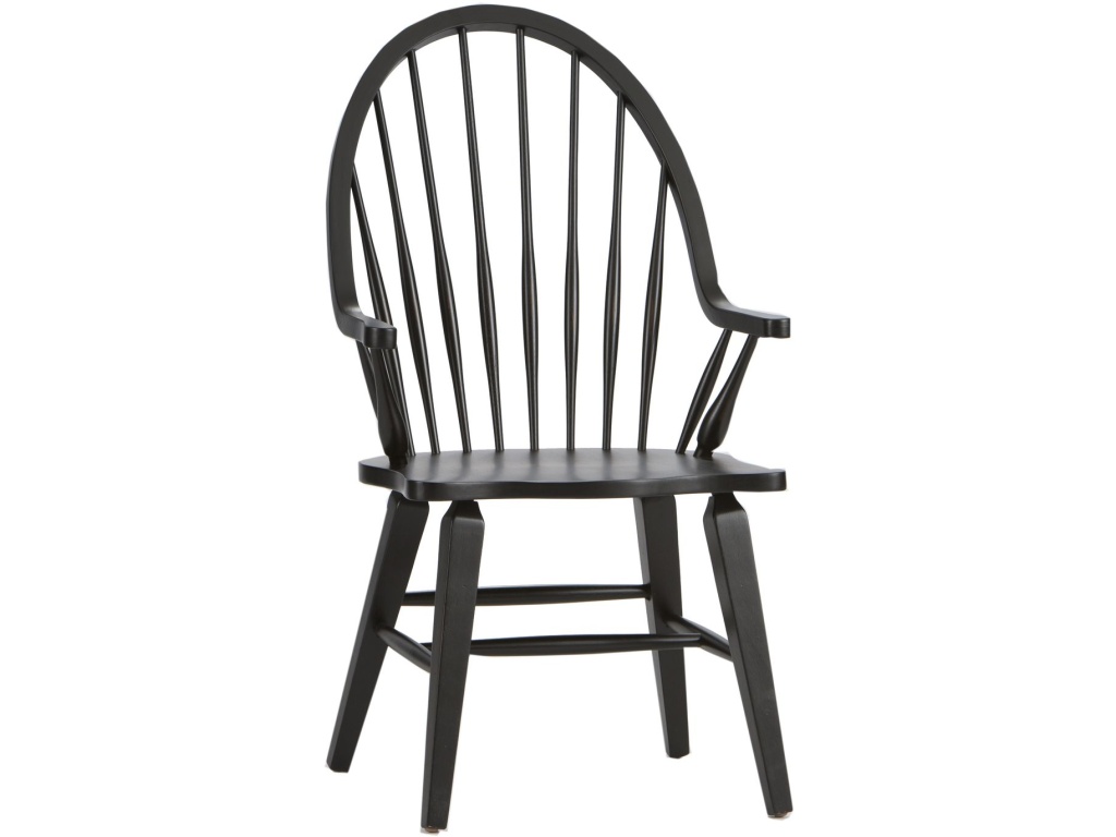 Windsor Back Arm Chair - Black - image 1