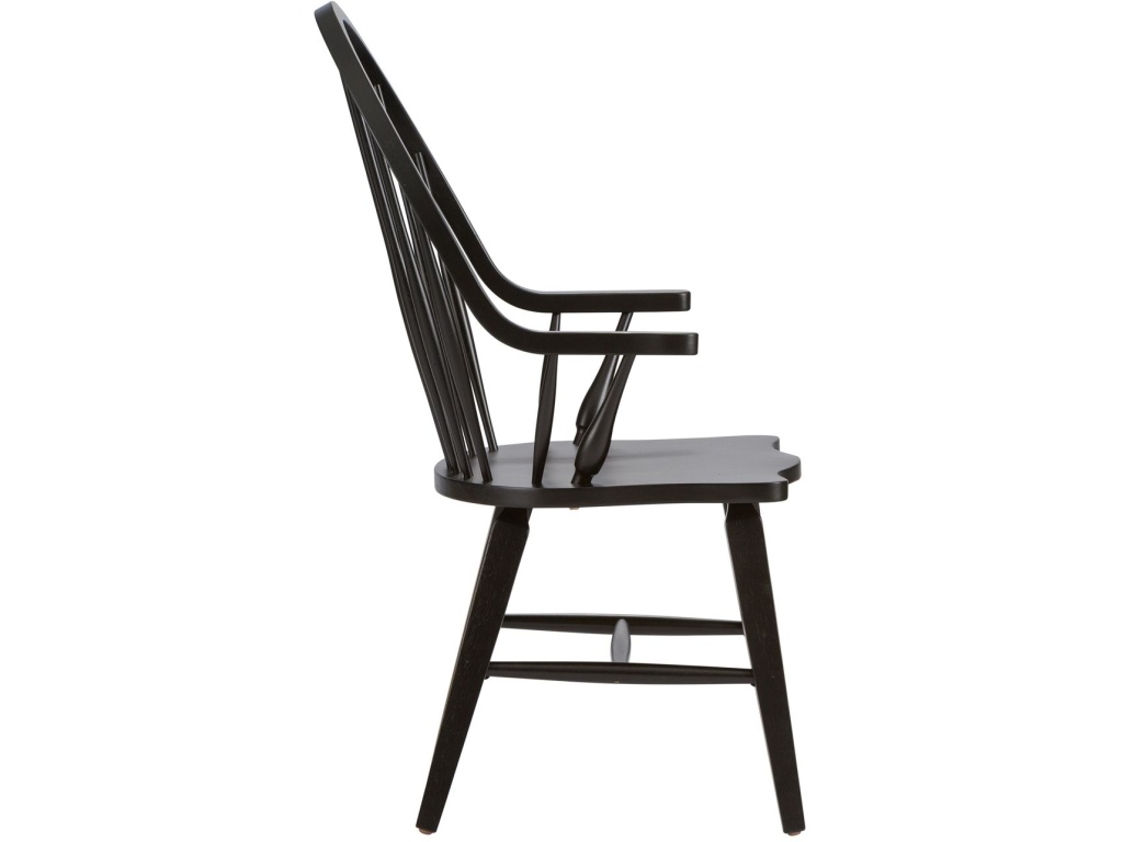 Windsor Back Arm Chair - Black - image 3