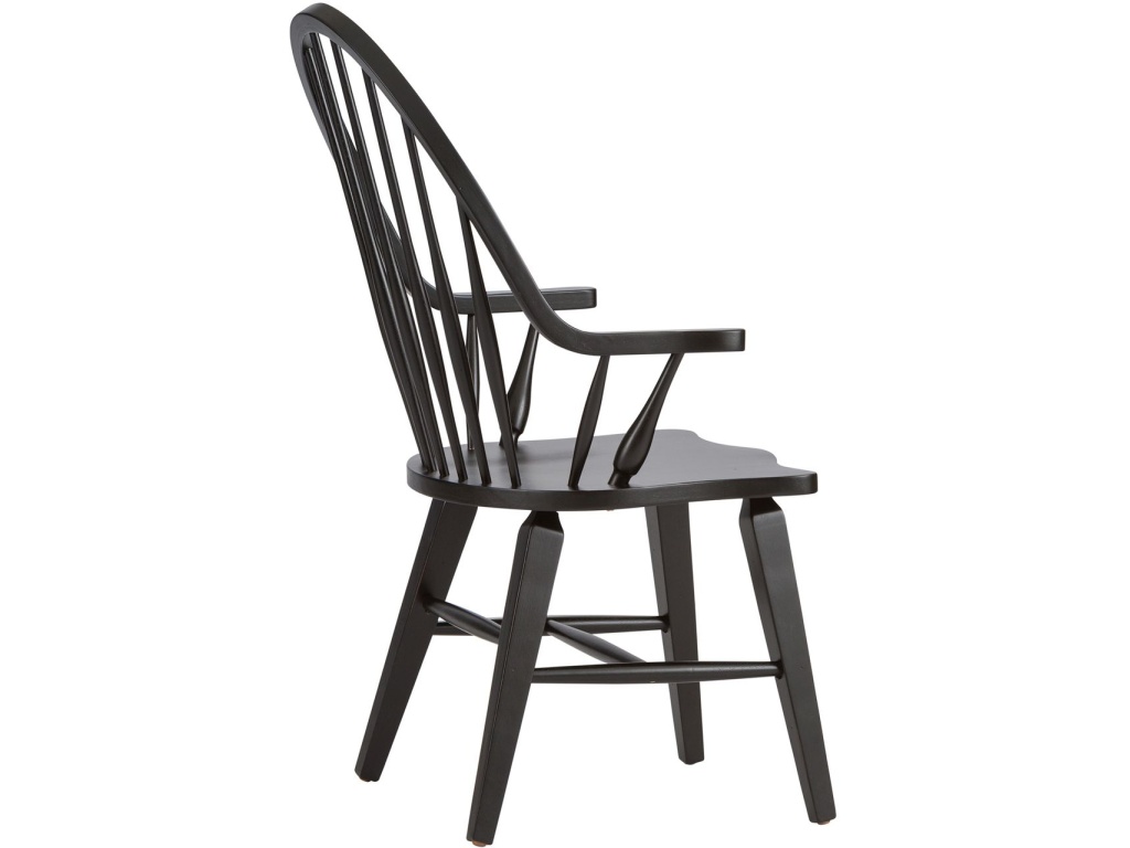 Windsor Back Arm Chair - Black - image 4