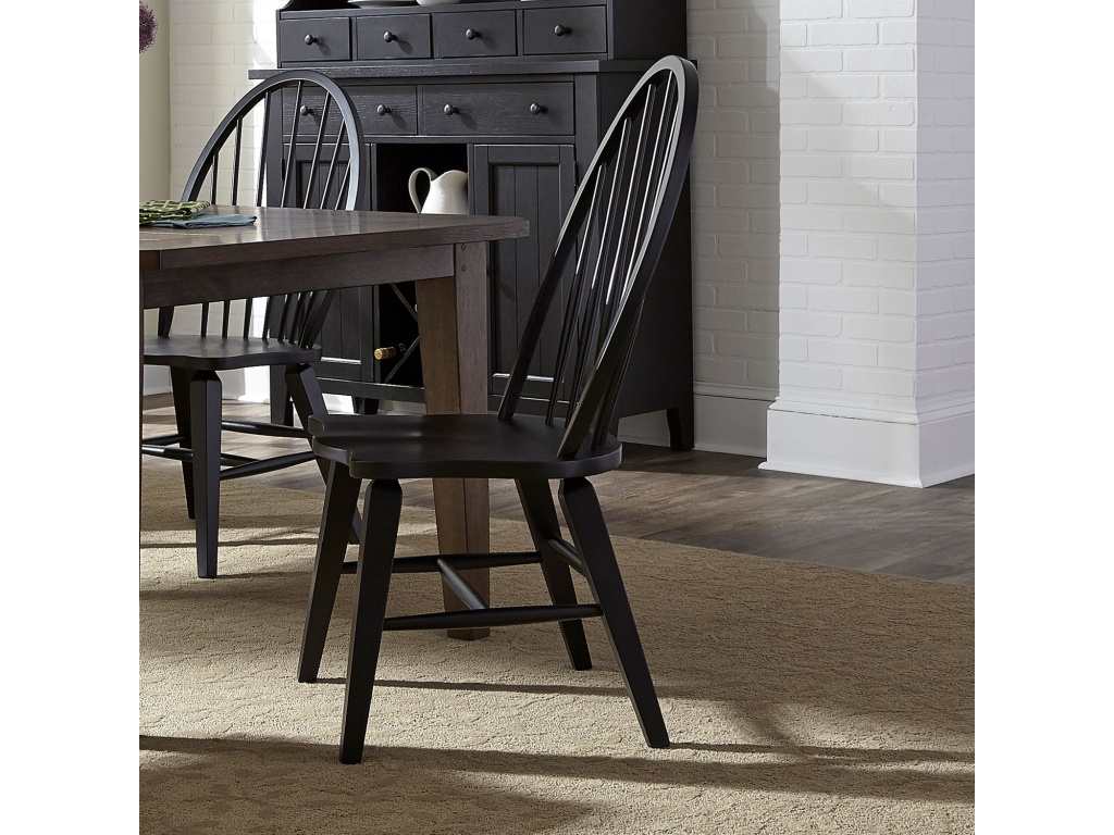 Windsor Back Side Chair - Black - main image