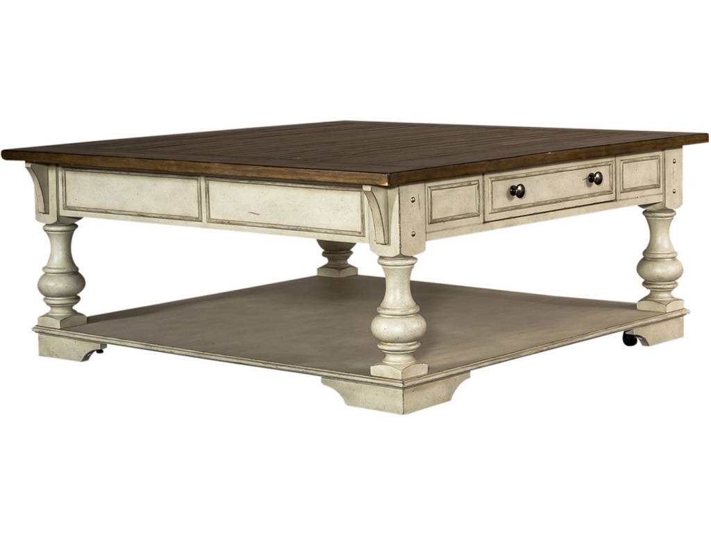 Drawer Square Cocktail Table - image 1