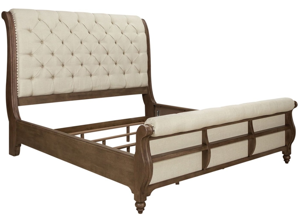 Queen Sleigh Bed - image 1