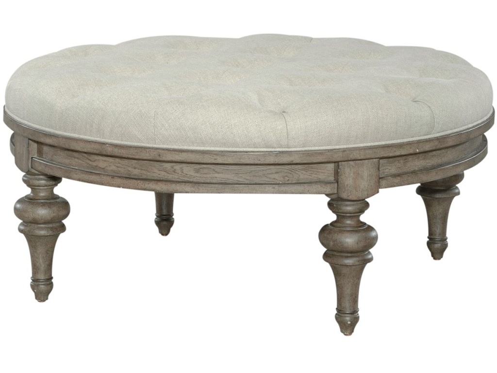 Round Cocktail Ottoman - image 1