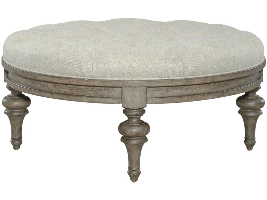 Round Cocktail Ottoman - image 2