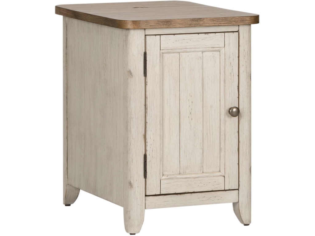 Door Chair Side Table w/ Charging Station - image 1