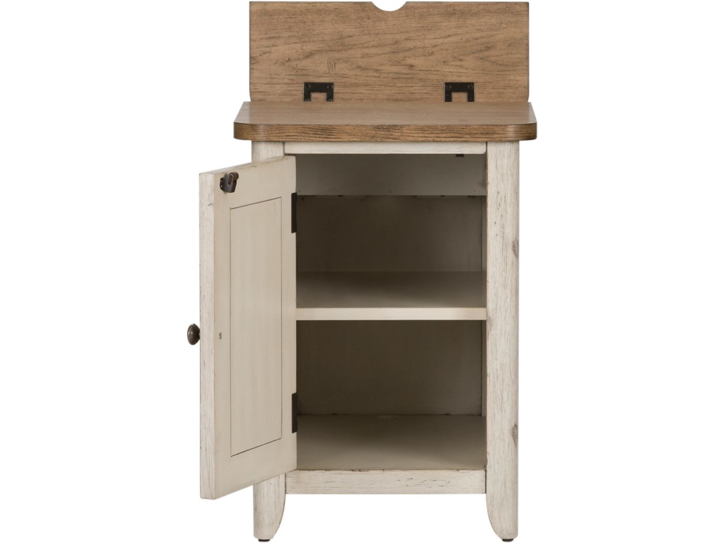 Door Chair Side Table w/ Charging Station - image 3