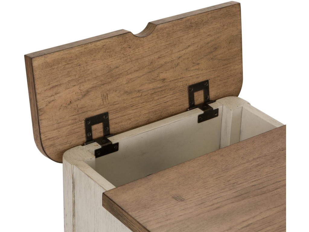 Door Chair Side Table w/ Charging Station - image 4