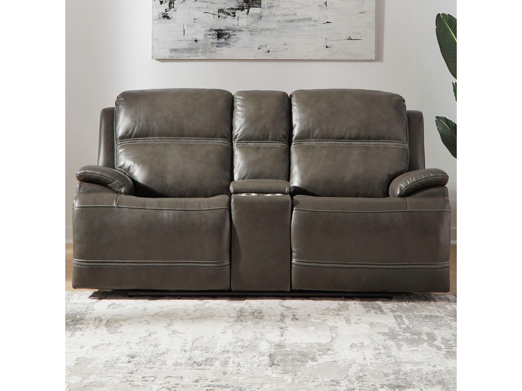 Loveseat w/Console P2 &amp; ZG - Graphite - main image