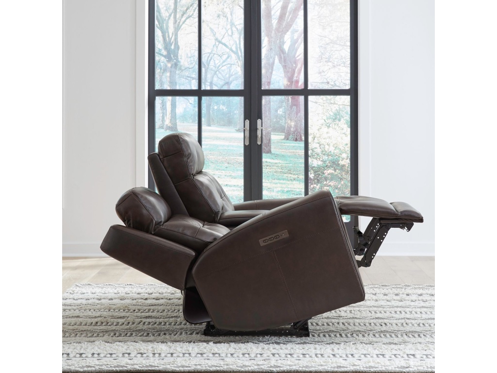 Loveseat w/Console P3 & ZG - Dark Brown - image 1