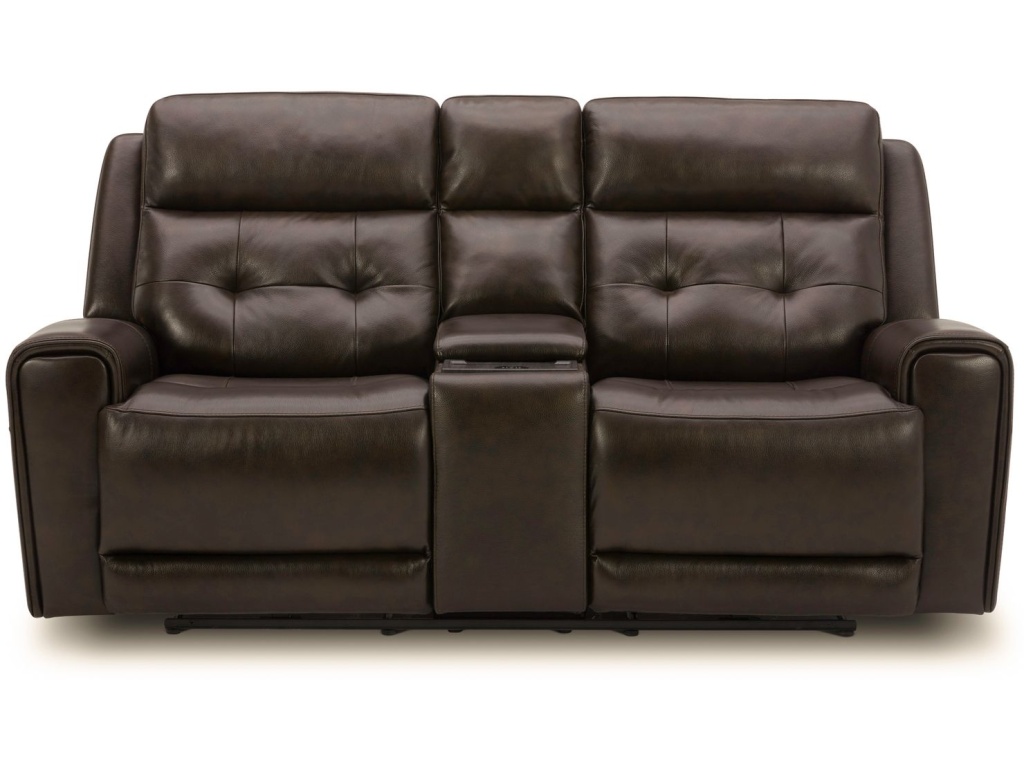 Loveseat w/Console P3 & ZG - Dark Brown - image 3