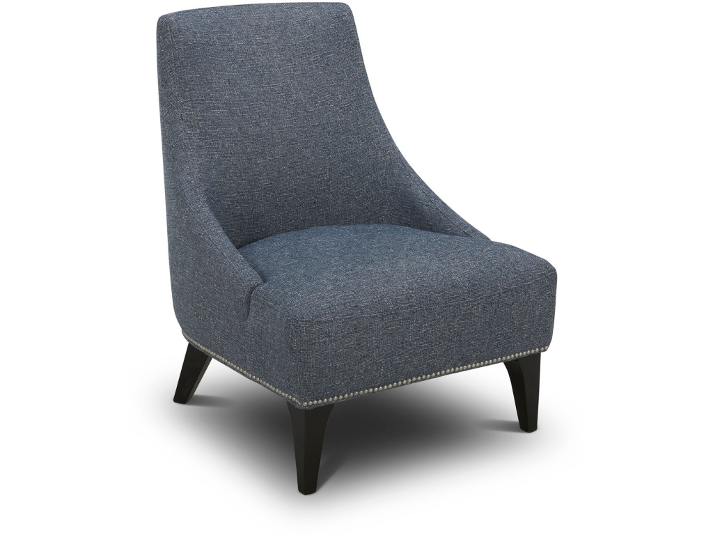 Upholstered Accent Chair - Blue - image 1