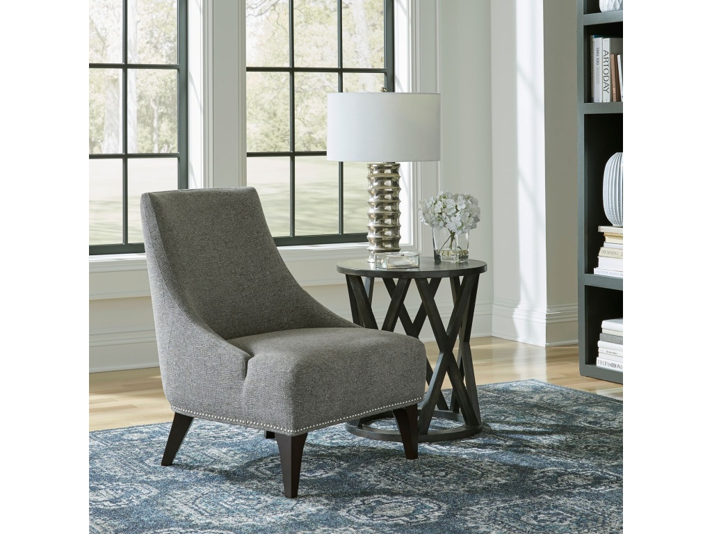 Upholstered Accent Chair - Charcoal - main image