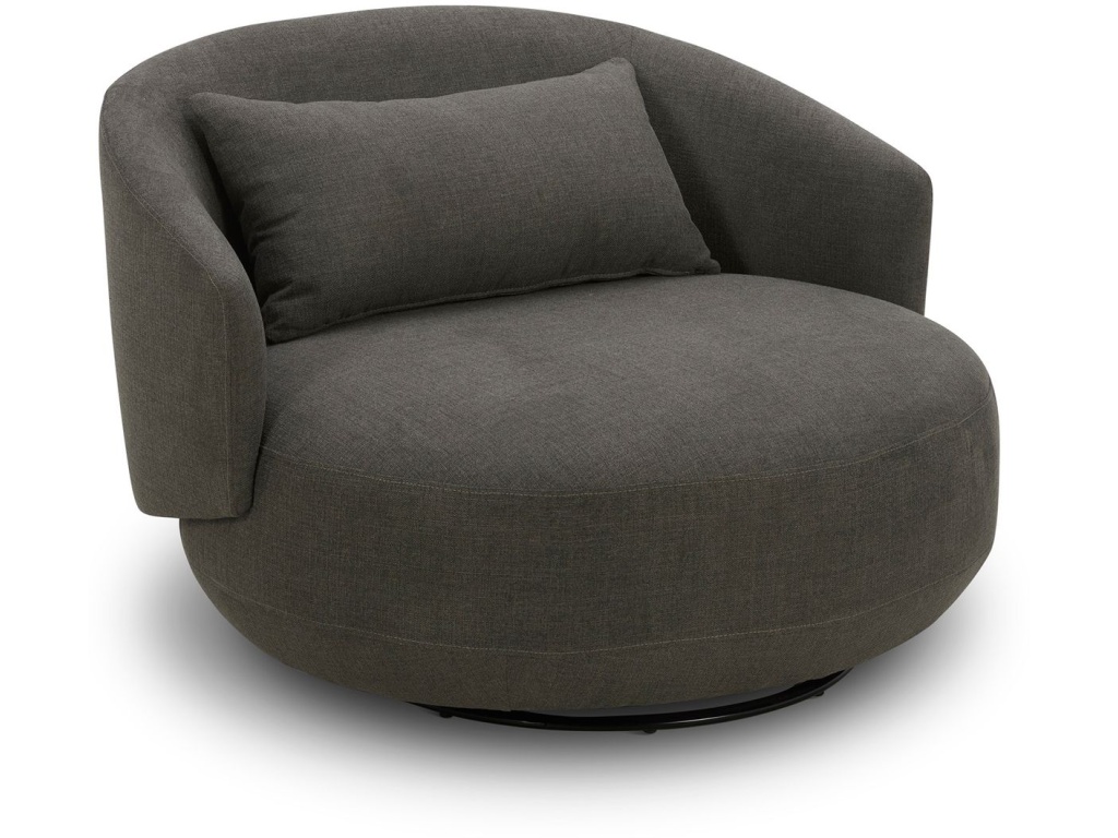 Uph Swivel Cuddler Chair - Charcoal - image 1