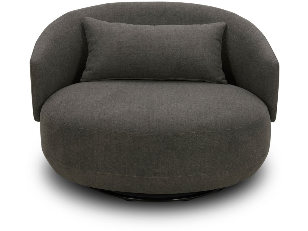 Uph Swivel Cuddler Chair - Charcoal - image 2
