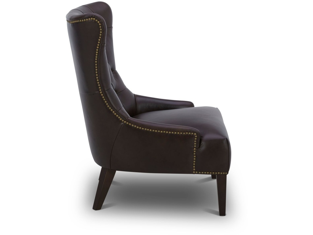 Leather Accent Chair - Brown - image 3