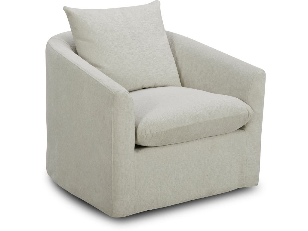 Uph Swivel Accent Chair - Ivory - image 2