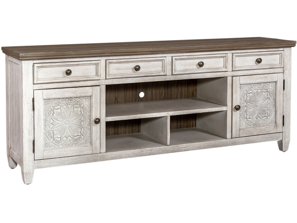 76 Inch Tile TV Console - image 1