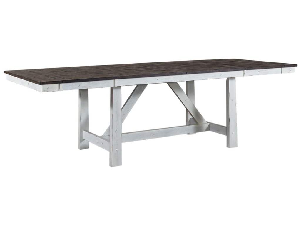 Optional 7 Piece Trestle Table Set - image 1