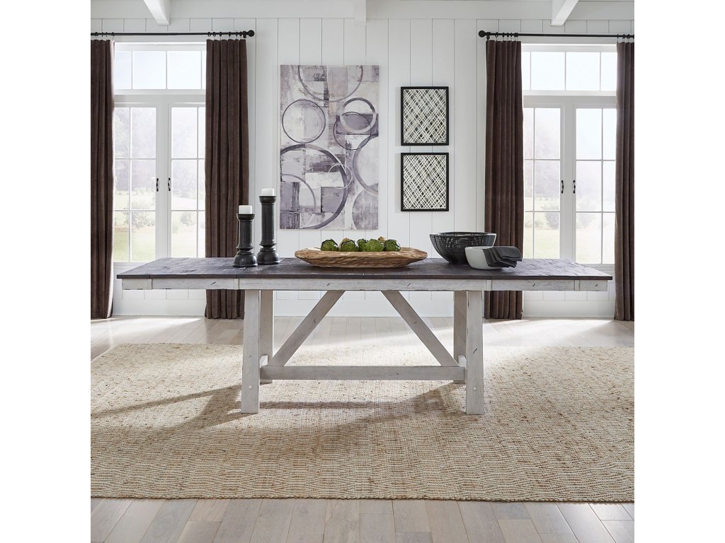 Optional 5 Piece Trestle Table Set - image 4