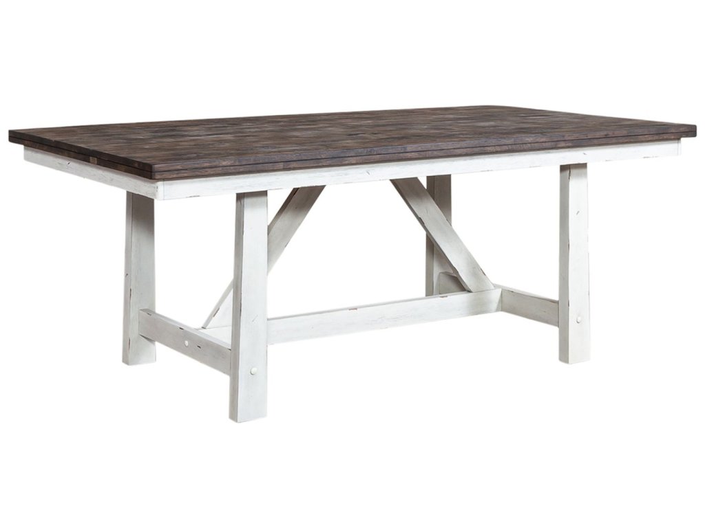 Fixed Top Trestle Table - image 1