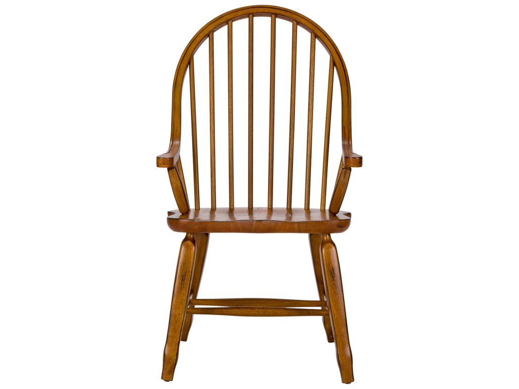 Bow Back Arm Chair - Oak - image 2