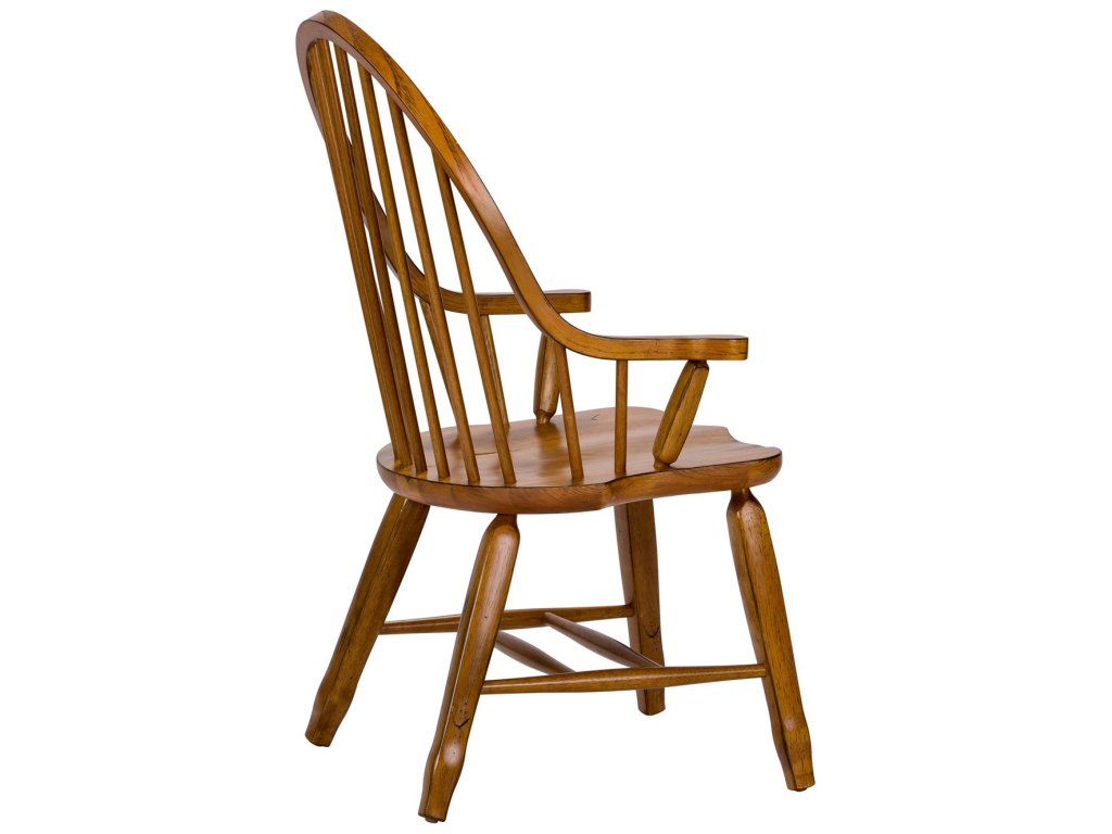 Bow Back Arm Chair - Oak - image 5