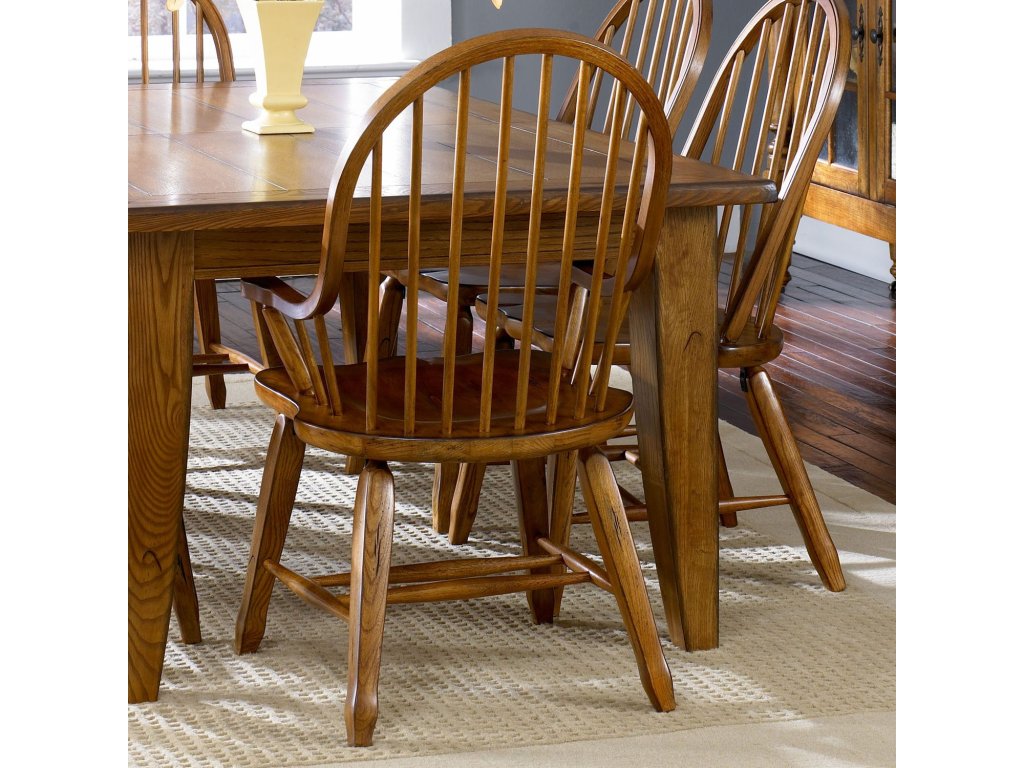 Bow Back Arm Chair - Oak - main image