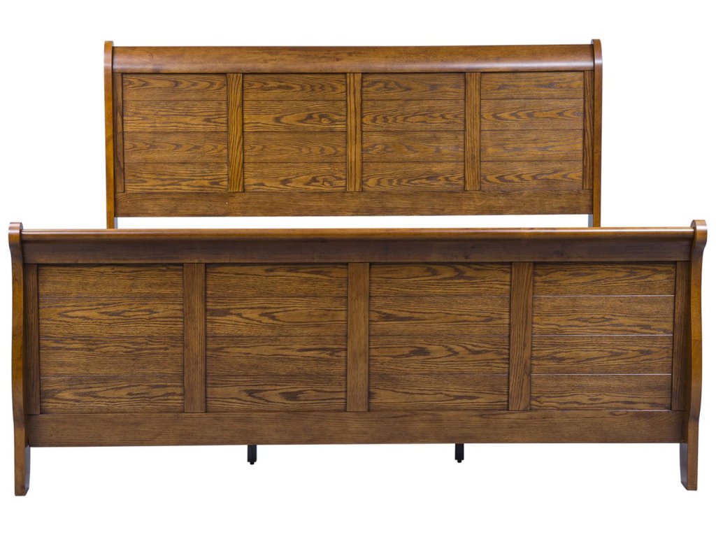 King California Sleigh Bed, Dresser & Mirror, Chest, Night Stand - image 2