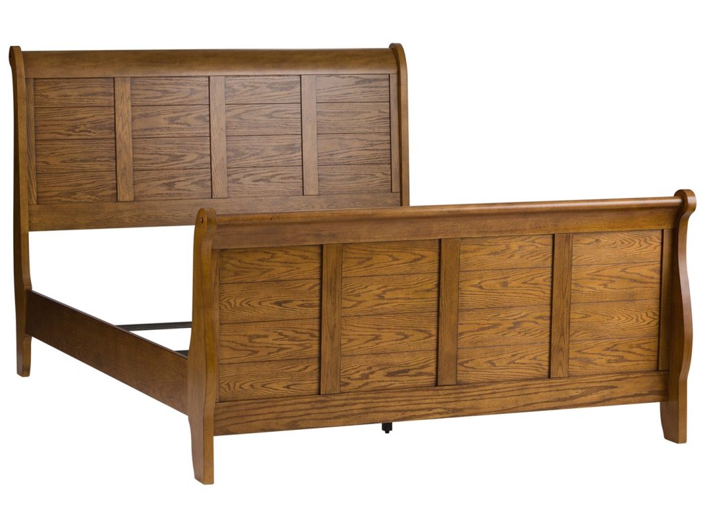 Queen Sleigh Headboard & Footboard (RTA) - image 1