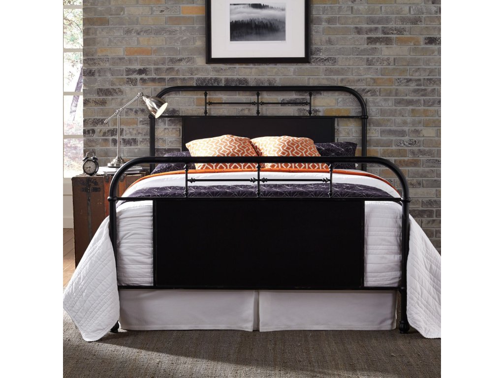King Metal Bed - Black - main image