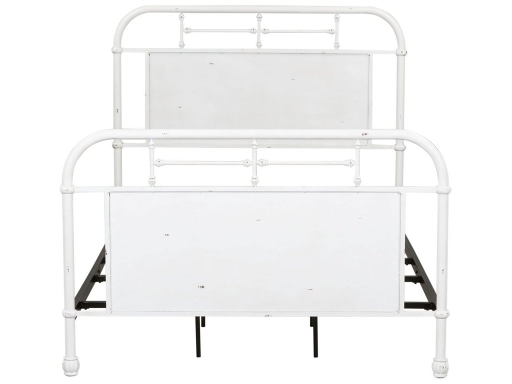 Full Metal Bed - Antique White - image 2