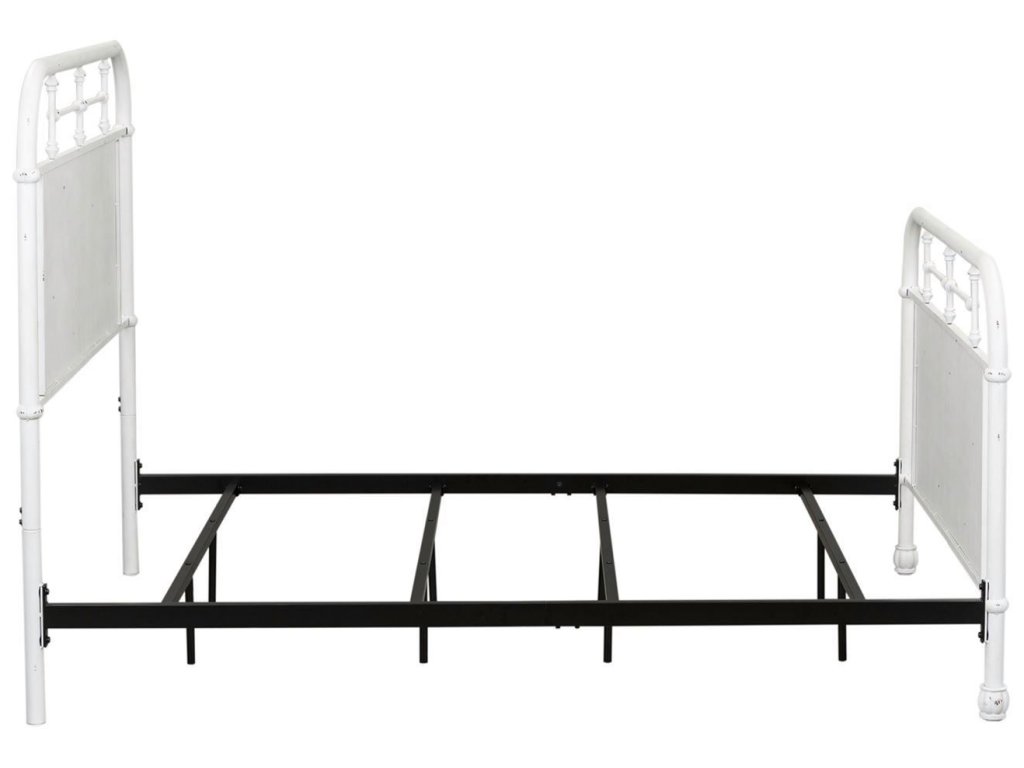 Full Metal Bed - Antique White - image 3