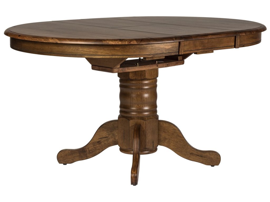 5 Piece Pedestal Table Set - image 1