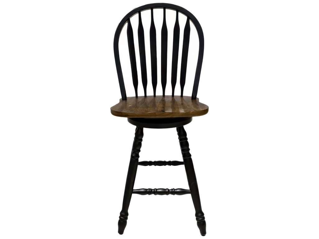 Windsor Swivel Counter Chair - Black - image 2