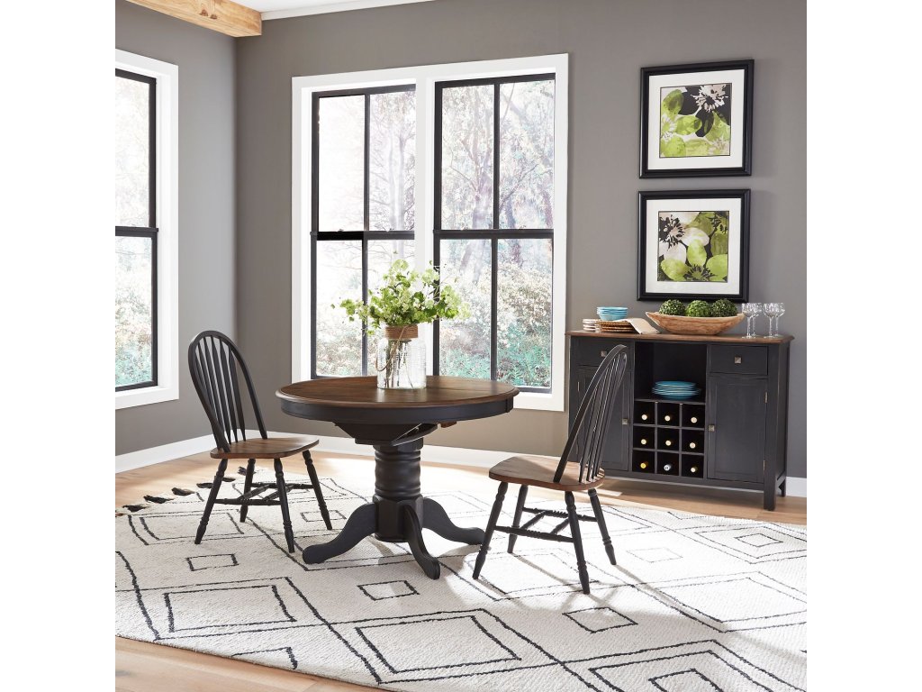 3 Piece Pedestal Table Set - main image