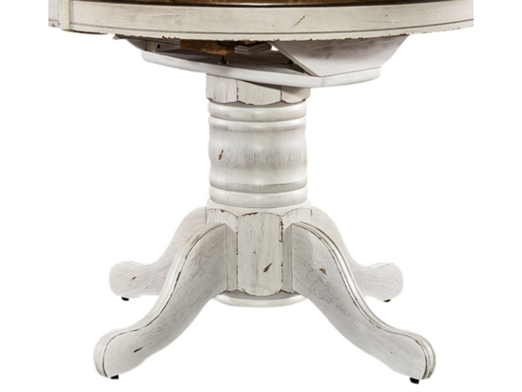 Oval Pedestal Table Base- White - image 1