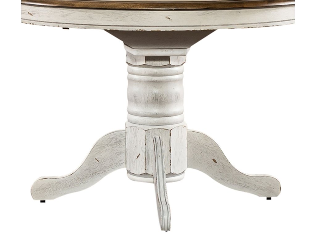 Oval Pedestal Table Base- White - image 2
