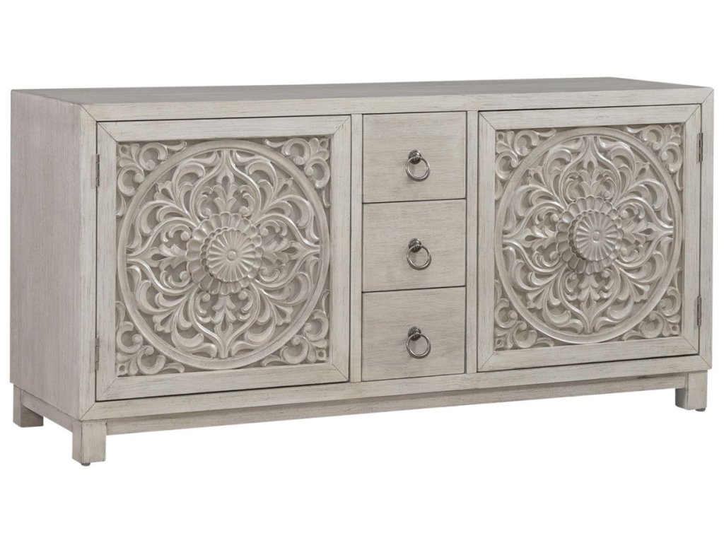2 Door 3 Drawer Accent Cabinet - image 1