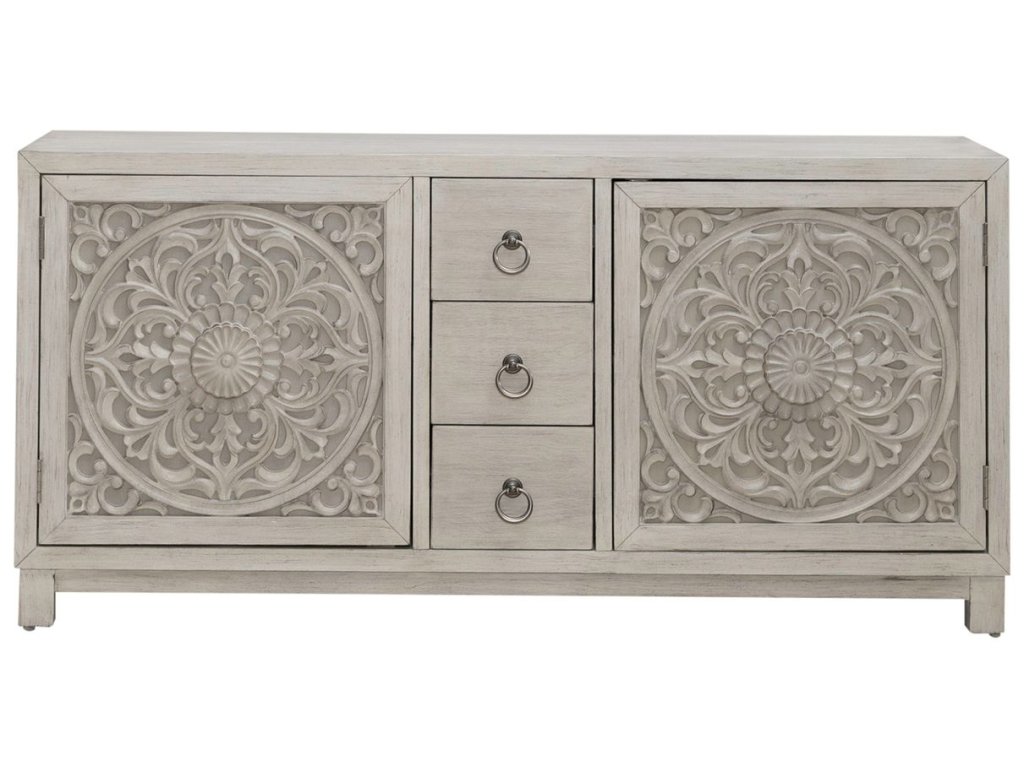 2 Door 3 Drawer Accent Cabinet - image 2