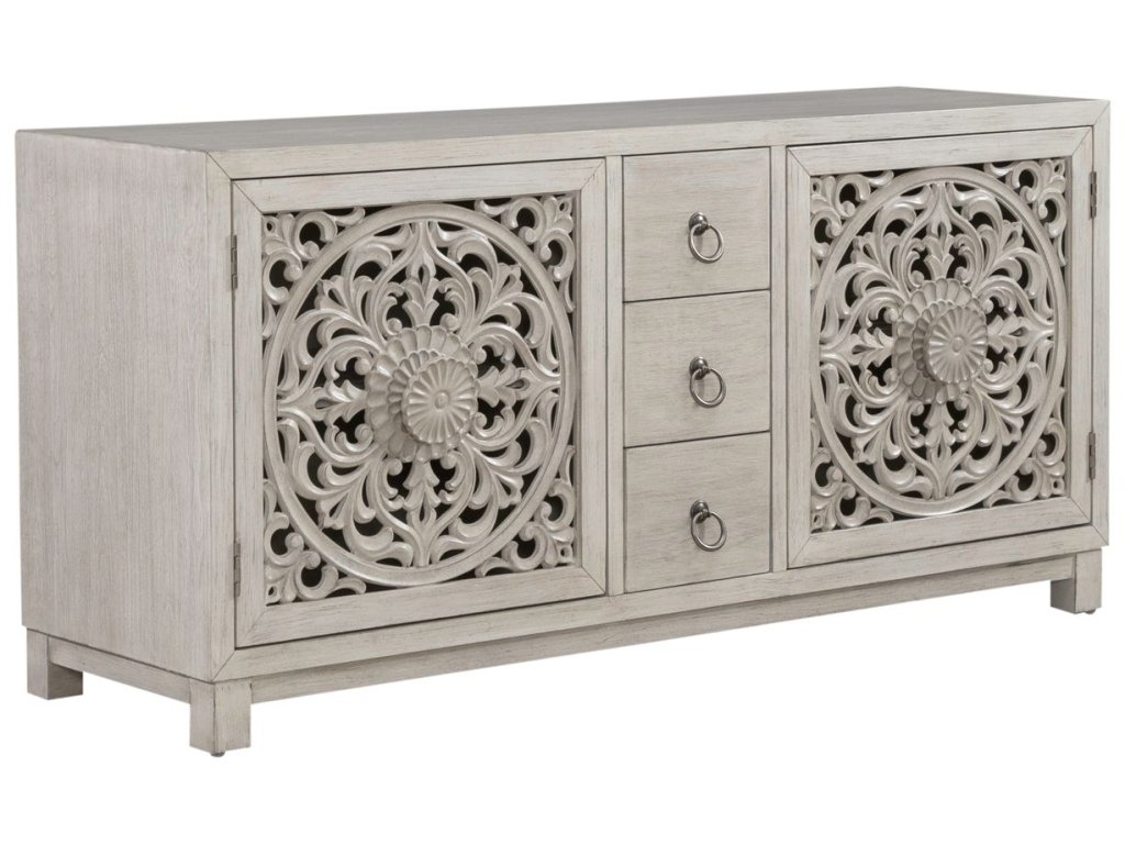 2 Door 3 Drawer Accent Cabinet - image 7