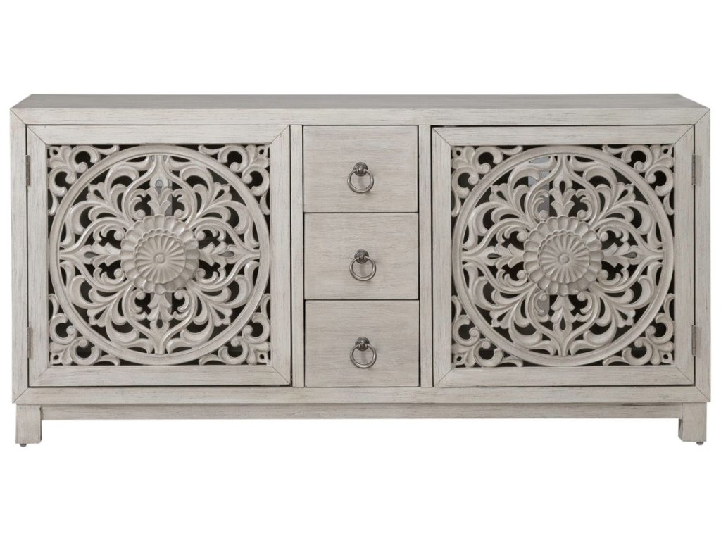 2 Door 3 Drawer Accent Cabinet - image 9