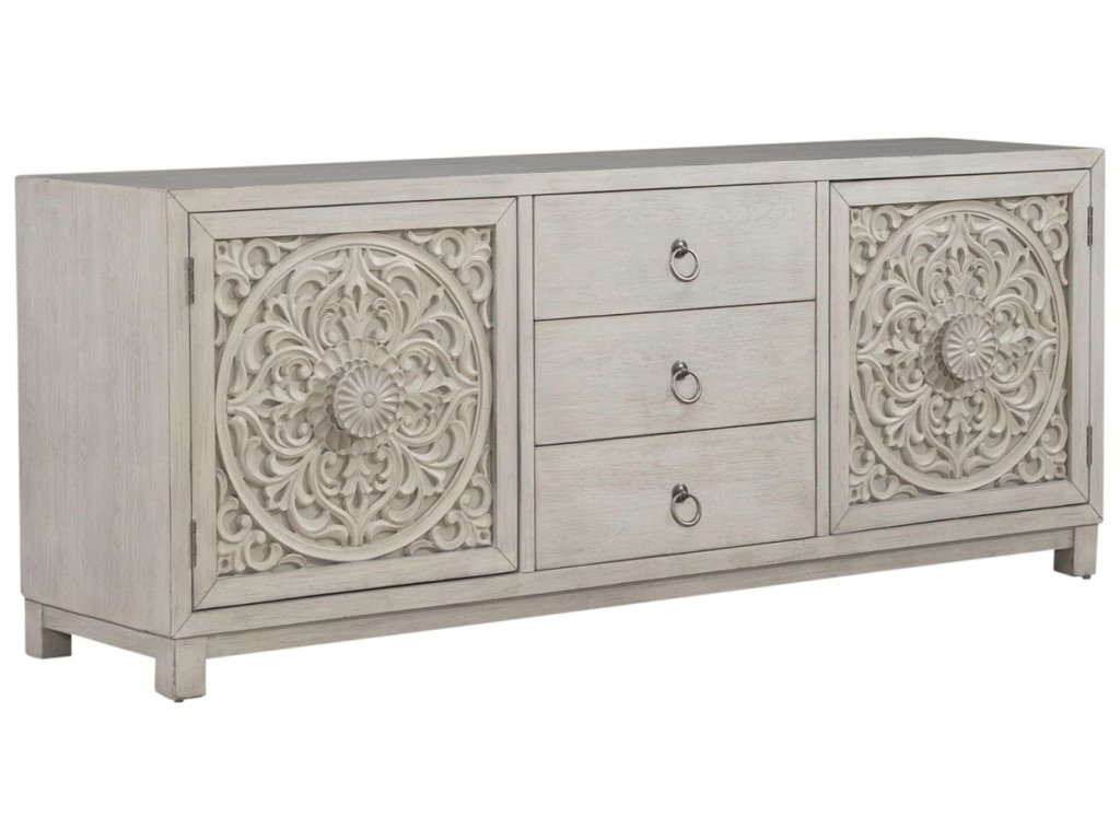 2 Door 3 Drawer Accent Cabinet - image 1