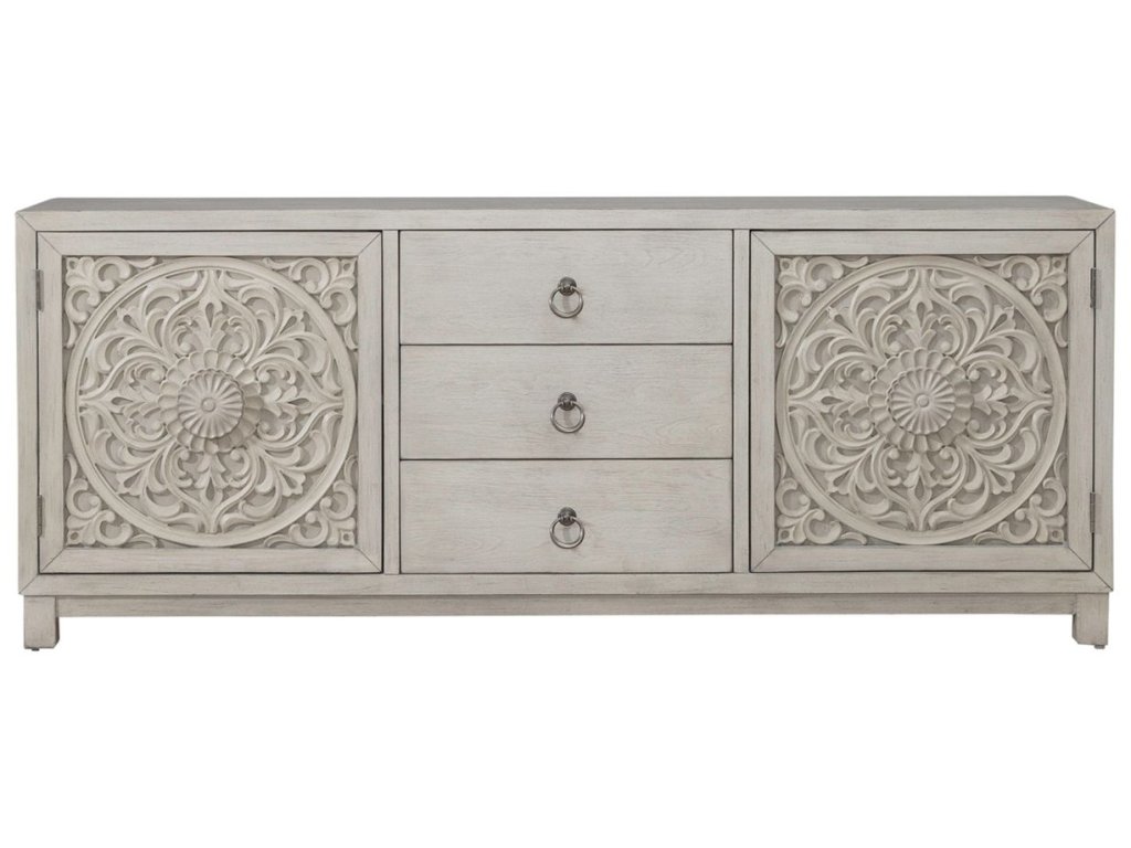 2 Door 3 Drawer Accent Cabinet - image 2