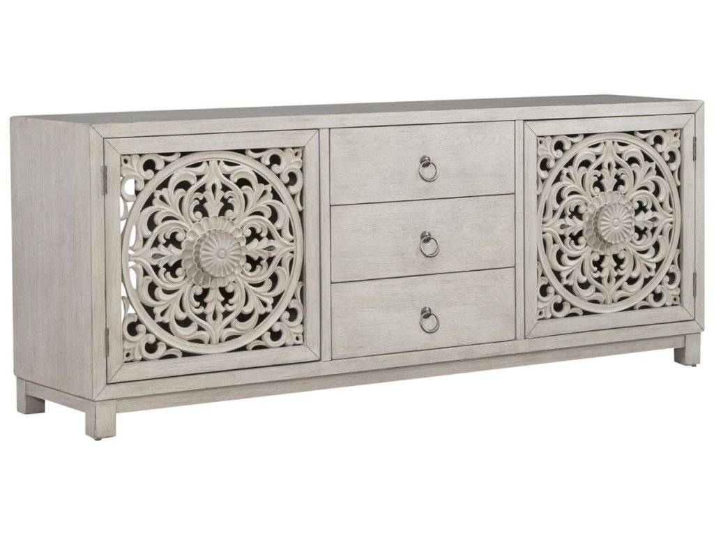 2 Door 3 Drawer Accent Cabinet - image 7
